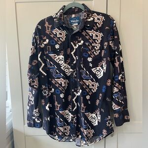 Men’s Wrangler western button down shirt size 16-16.5